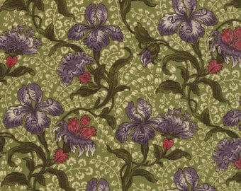 Iris garden fabric by Moda