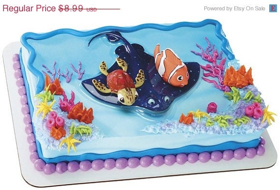 SUMMER SALE Finding Nemo and Squirt Cake Kit Il_570xn