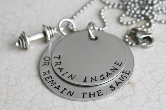 Hand Stamped Personalized Necklace Stainless Steel Personal Trainer ...