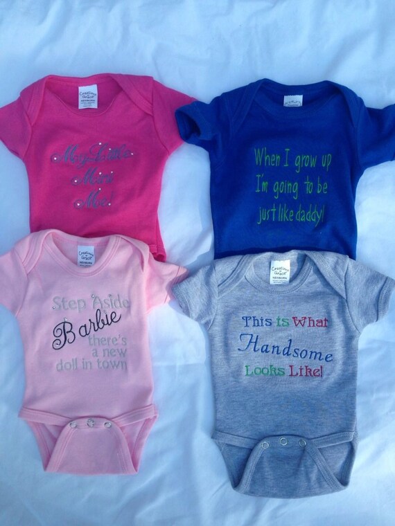 Cute Onesies with adorable sayings. by OhBellaBabyofMine on Etsy