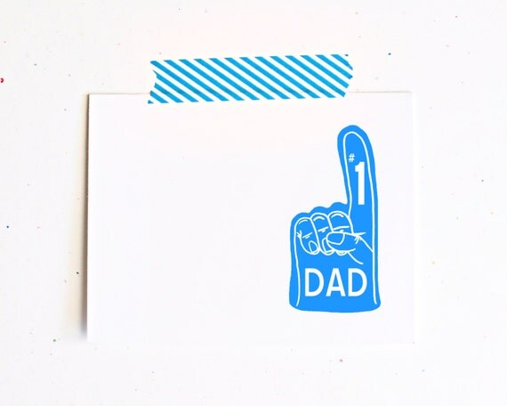 items similar to number 1 dad card one foam finger