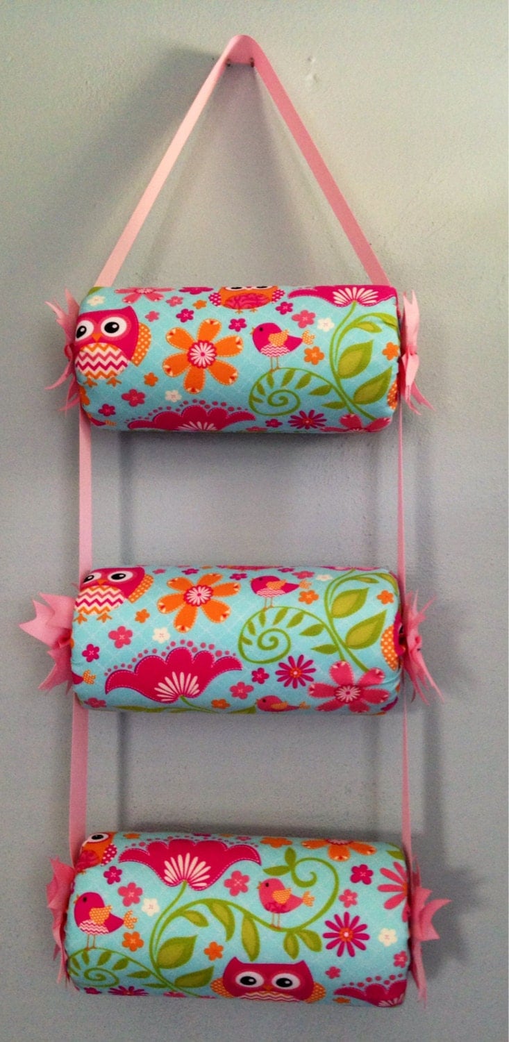 Headband Holder or head band organizer Pink & Light blue