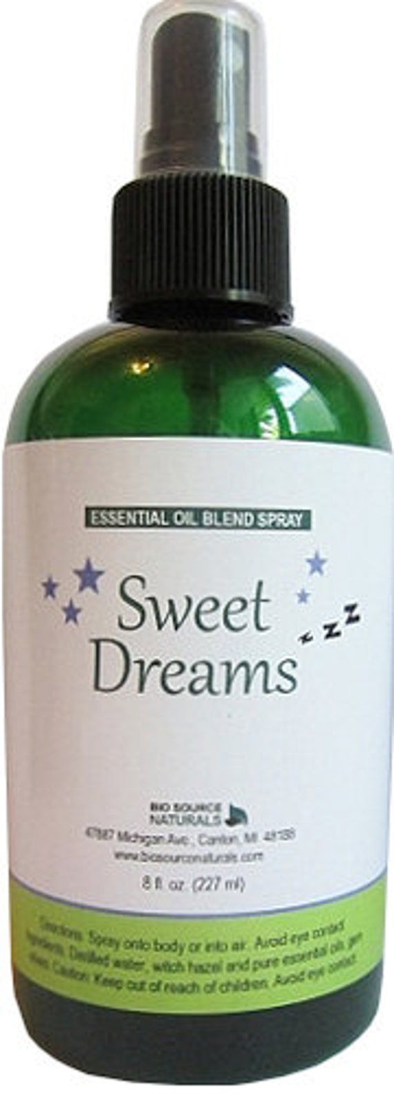 Sweet Dreams Essential Oil Blend Spray with Gem Elixirs & Flower Essences 8 fl. oz / 240 ml