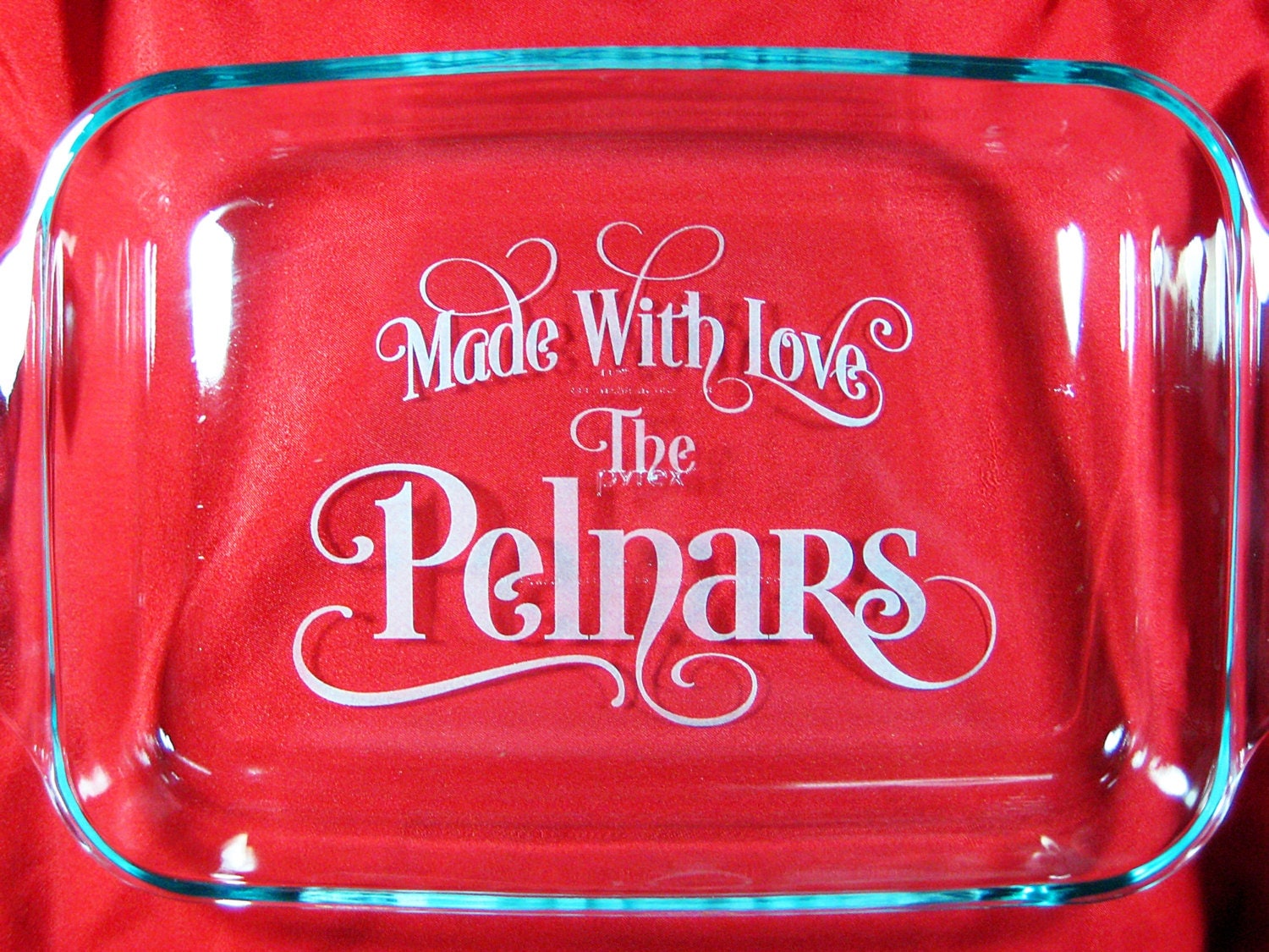 Personalized 9x13 Pyrex Baking Dish Made with