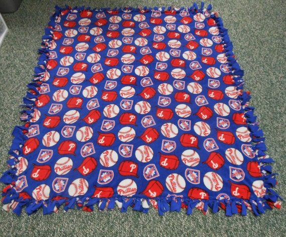 Philadelphia Phillies Baseball Fleece Blanket-No by LisasBounty