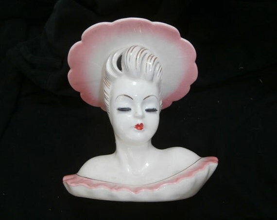 Vintage Womens Head Vase