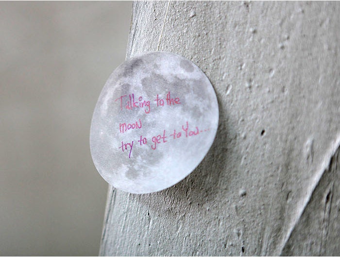 The Moon Tracing Paper Sticky Note Adhesive Paper Postit