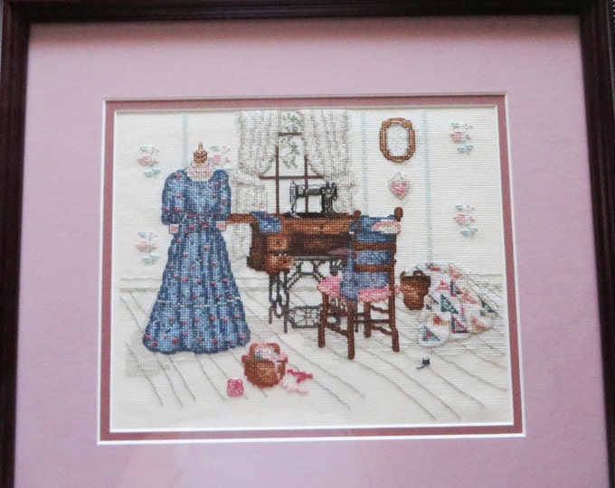 Paula Vaughan "The Upstairs Sewing Room" Counted Cross Stitch Pattern 1986