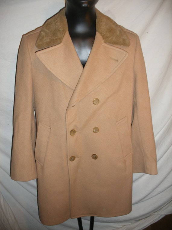 Vintage Zero King 100% Wool Tan Mans Coat by StPaulsSuperstore