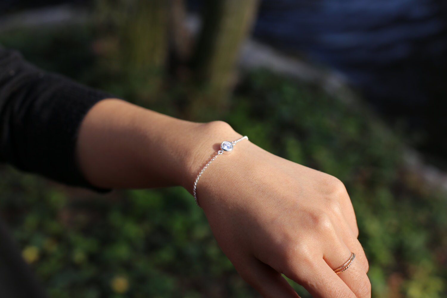 CZ diamond Bracelet Sterling silver bracelet with Cubic