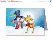 80% OFF Rudy and the snowman printable Christmas card Il_170x135