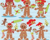 80% OFF Gingerbread clipart, vector graphics, digital clipart, instant download AMB-377 Il_170x135