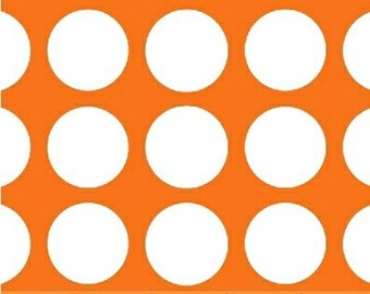 One Yard Multidot - Medium Dot in Orange - Polka Dot Cotton Quilt Fabric - by French Bull for Windham Fabrics (W1220)