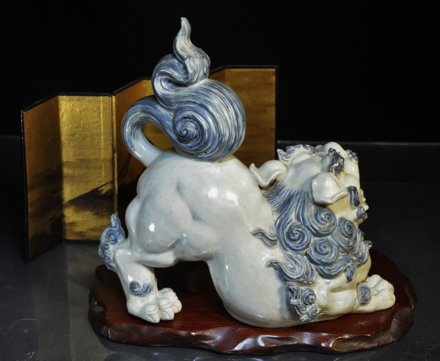 Antique Foo Dog / Shishi Dog Meiji Period Japan Circa
