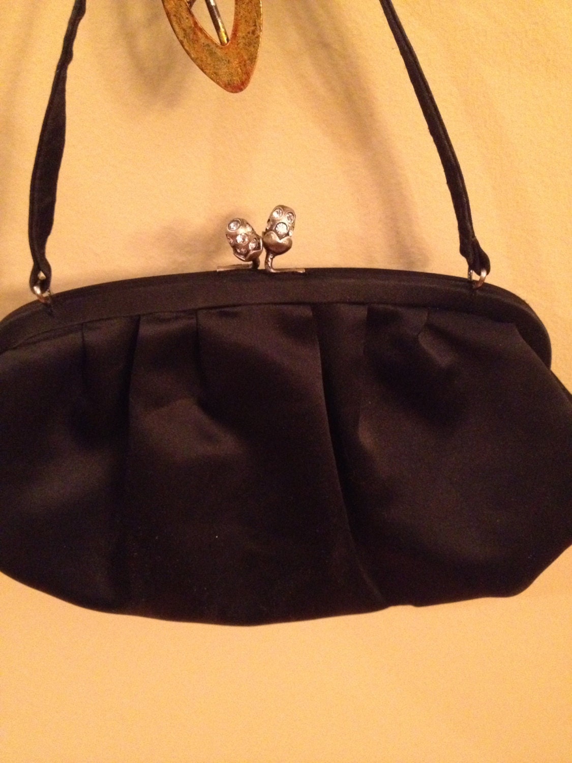 laura ashley black shoulder bag