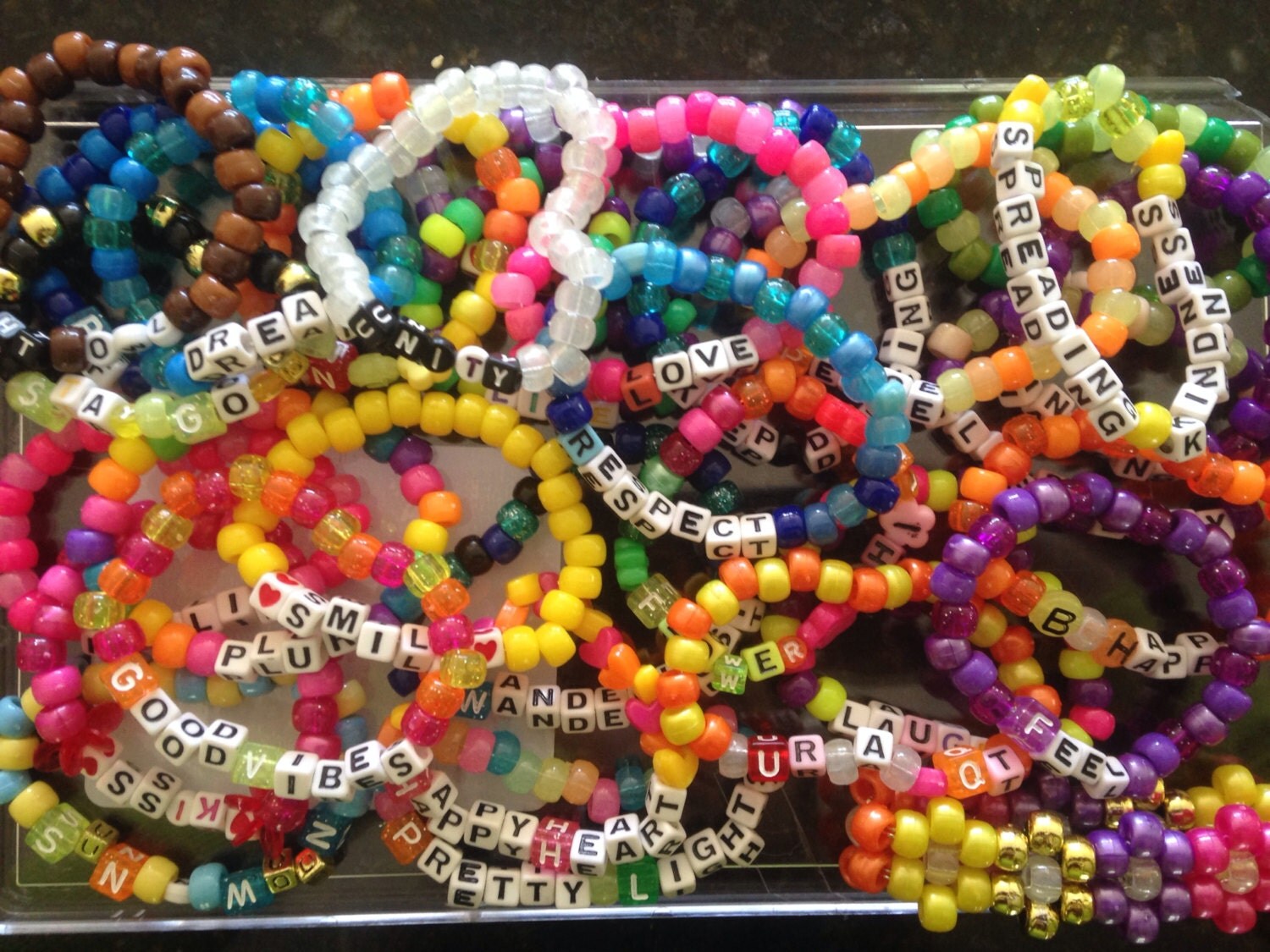 20 Kandi Rave Music Festival Bracelets Custom by EverythingPerf