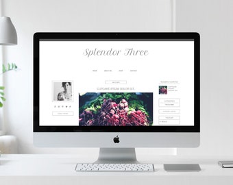 Popular items for blogger template on Etsy