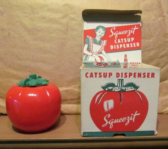 Squeezit Catsup Dispenser Vintage Polyethylene 50s Kitchen