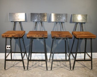 metal barstools with back