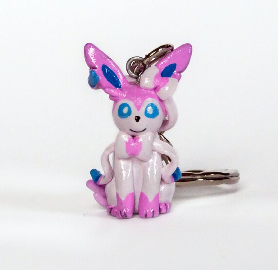 sylveon plush keychain