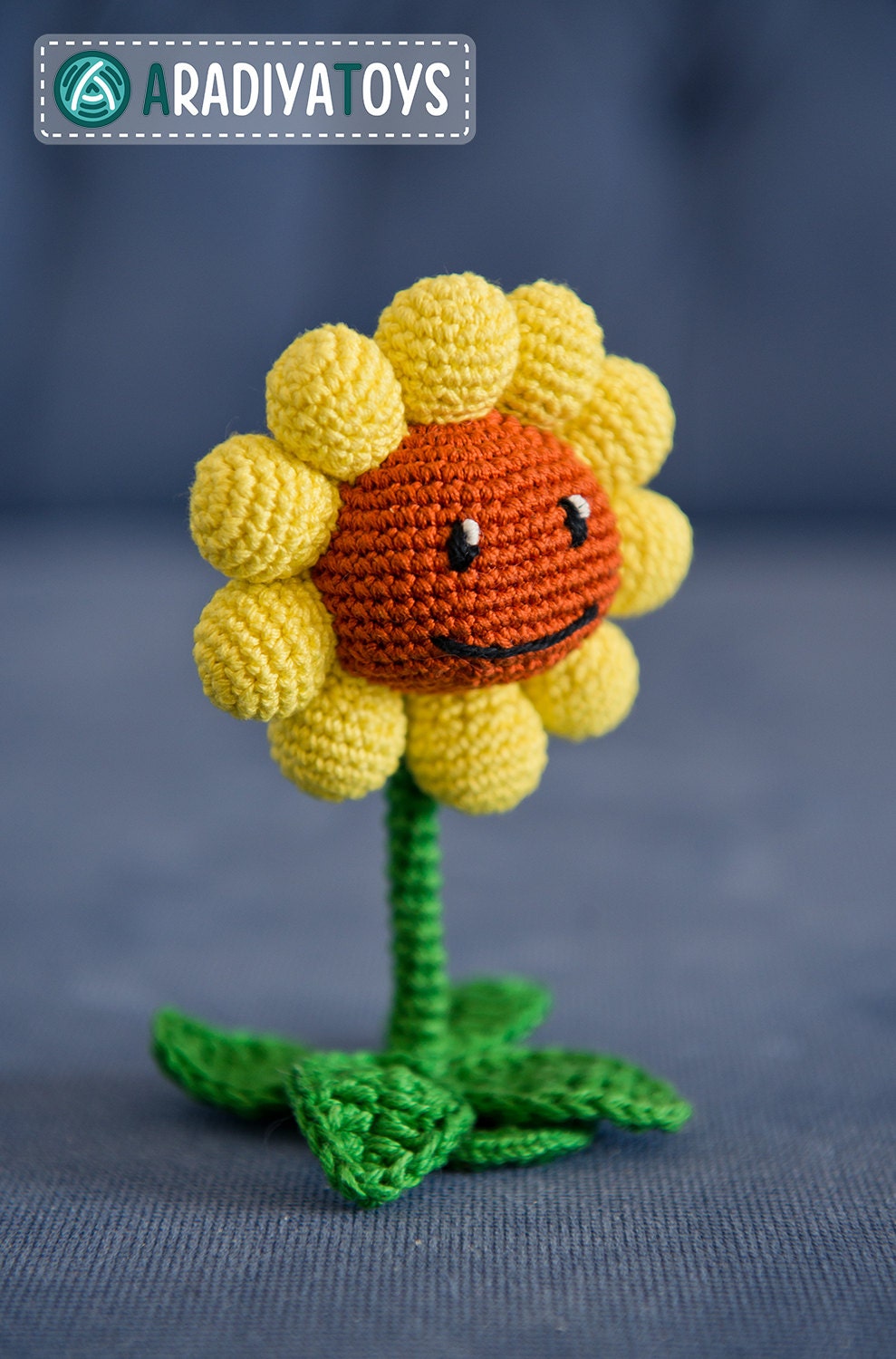 Crochet Pattern of Sunflower from Plants vs