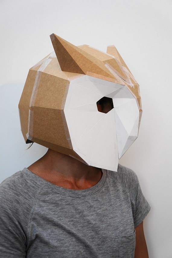 Owl mask Make your own with this simple PDF Download