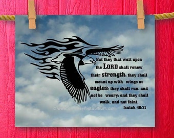 teen boy wall art teenager room decor scripture art bible