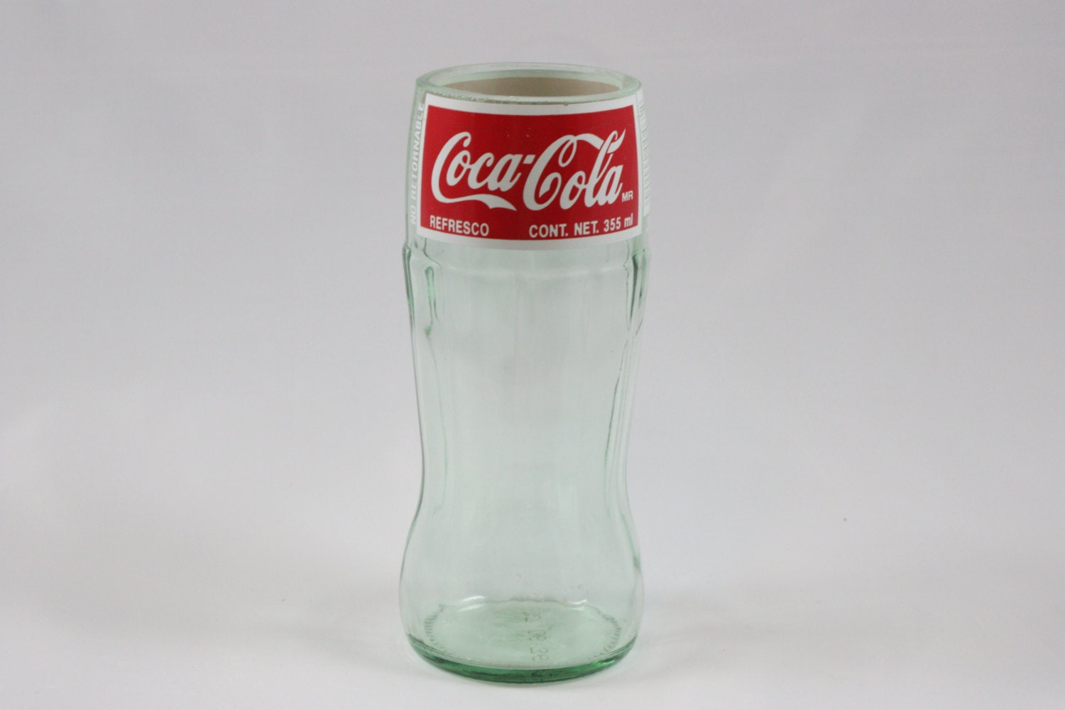 Drinking Glass Recycled Coke Bottle by CountryRichDesigns on Etsy