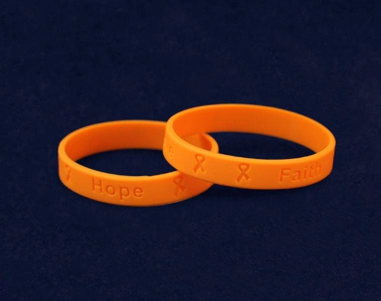 50 Leukemia Awareness Silicone Bracelets 50 Bracelets