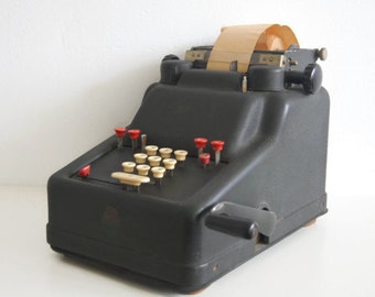 Industrial calculator by Addo-X. Vintage calculator.
