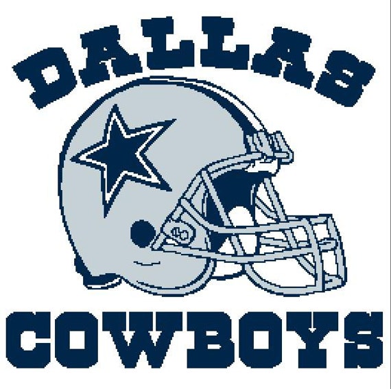 Dallas Cowboys 2 Crochet Graph / Chart 300 by StitchtasticDesigns