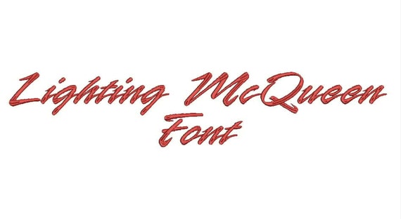 Lightning McQueen Logo Font