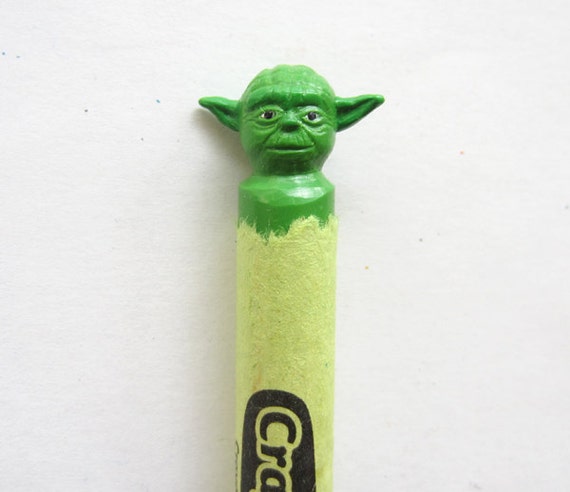 Star Wars Yoda Carved Crayon