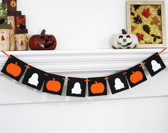 Banderoles Halloween - 6 Guirlandes Papier Citrouilles, Chauves-souris, 3 Mètres, Décoration Fête Facile