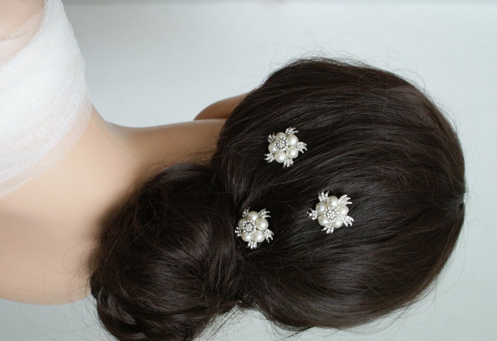 Pearl Wedding Hair Combs Bridal Accessories Bun Headpiece