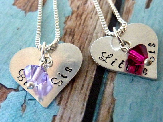 Sister Necklace Big Sister Little Sister Necklace Set Sister