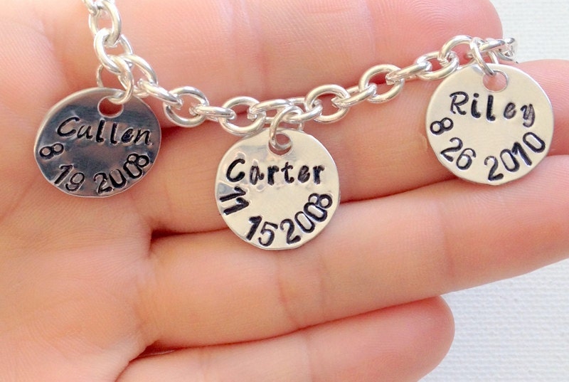 Mother Charm Bracelet Grandma Charm Bracelet Grandchildren