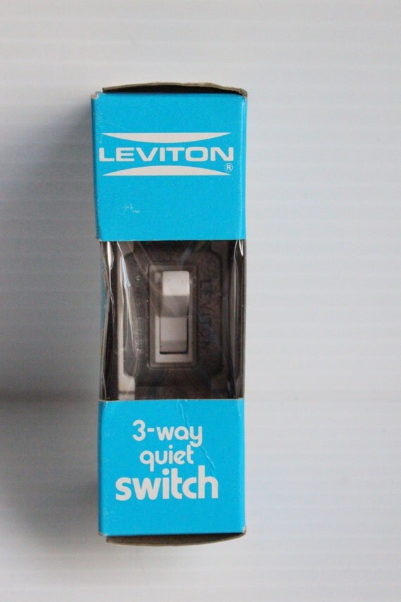 Vintage LEVITON 3 way Quiet Switch light switch by TheJellyJar