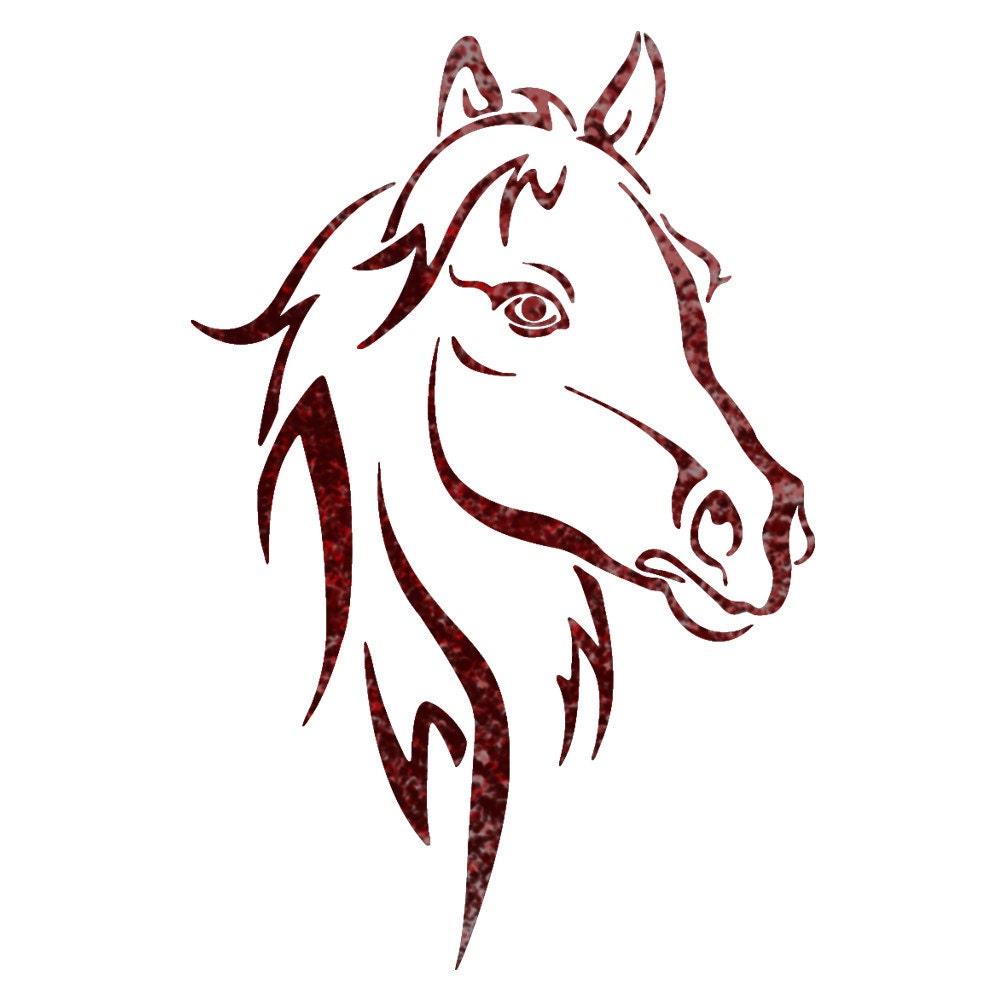 Horse Head Animal wall stencils for Wall art decor Reusable