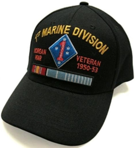 1st marine div korean war embroidered baseball cap velcro 1st marine div korean war embroidered baseball cap velcro