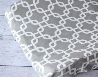 25% off SALE- Bright Baby Gray Changing Pad Cover