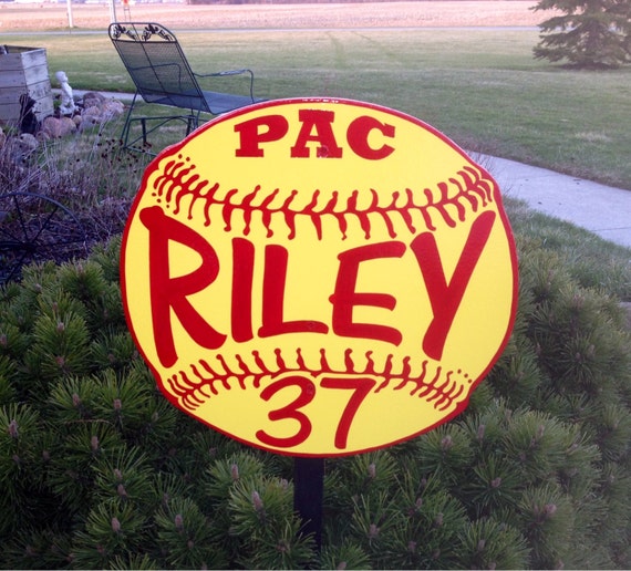 Softball / Baseball Sports Yard Signs 18 mounted on by DandRSigns