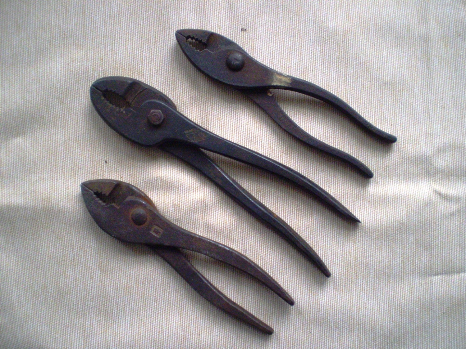 Vintage Slip Joint Pliers set of 3