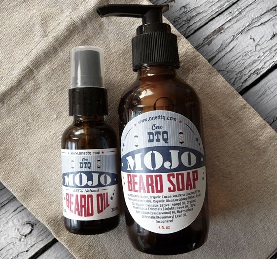 MOJO Beard and Mustache Care Gift Set beard soap and beard