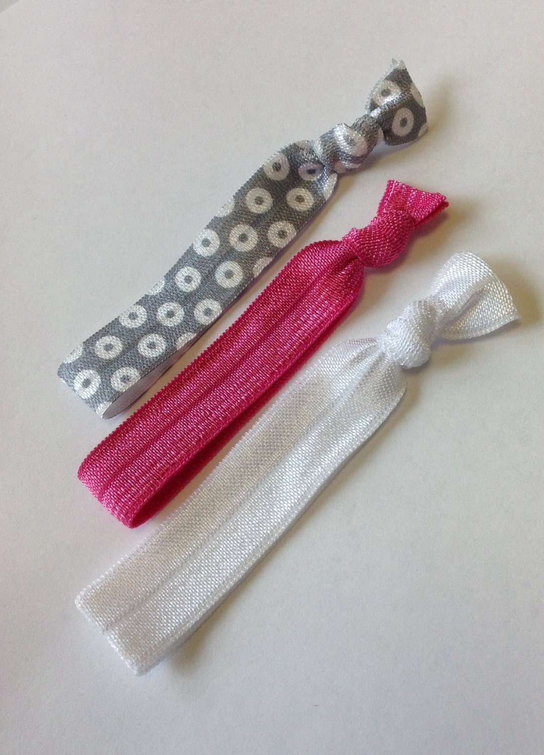3 pack hair ties elastic ponytail ribbon ties party favor