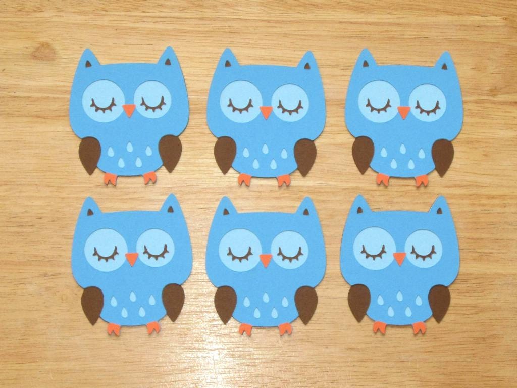 Baby Boy Owl Die Cut Cricut Die Cut Scrapbook