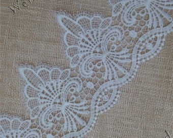 Off White Venice Lace 4" White Lace Trim Venice Lace Trim Bridal Lace wedding lace trim EW72702 by the yard