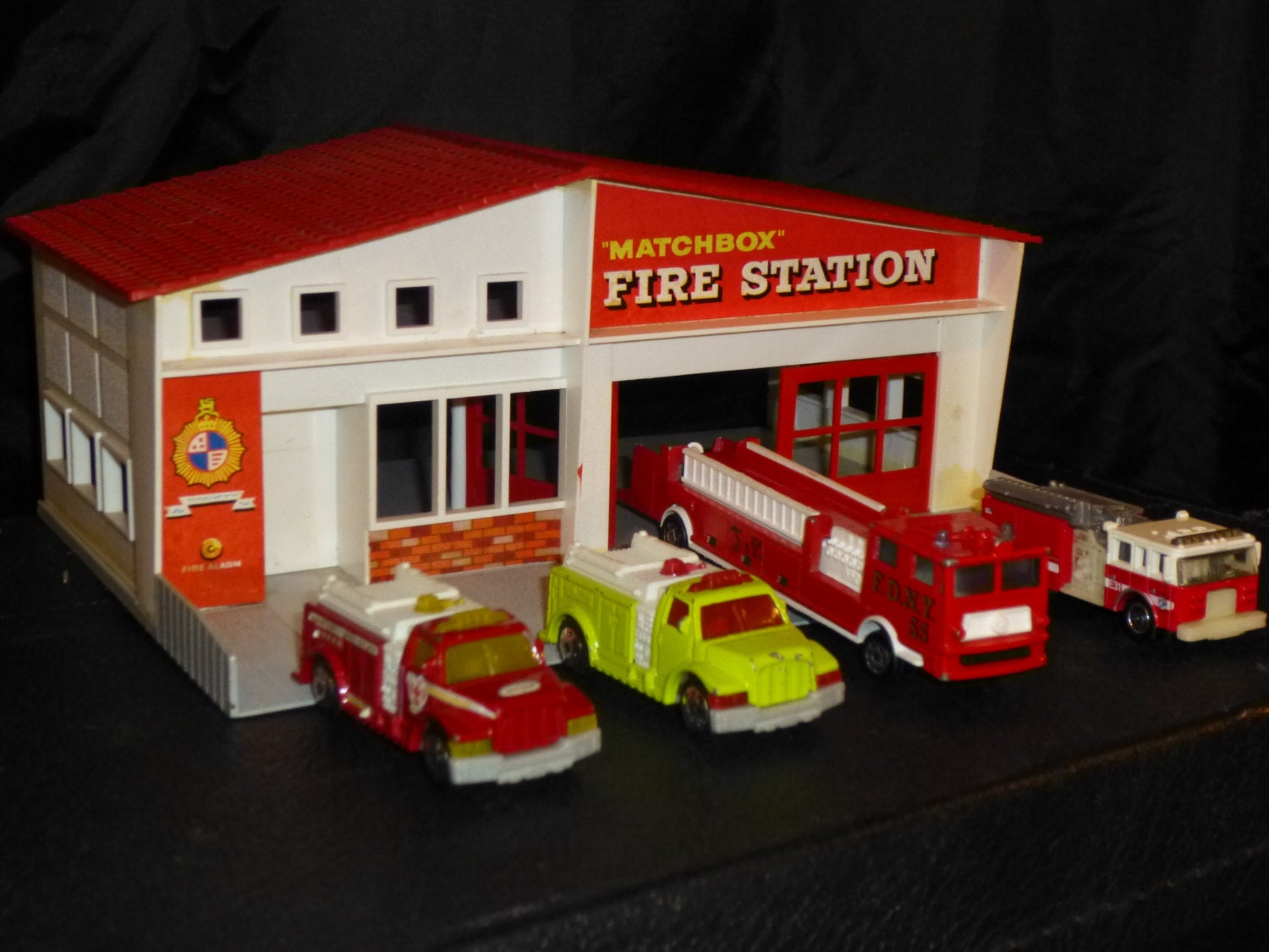matchbox fire station playset