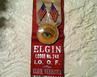 Independent Order Odd Fellows Lodge badge/ribbon