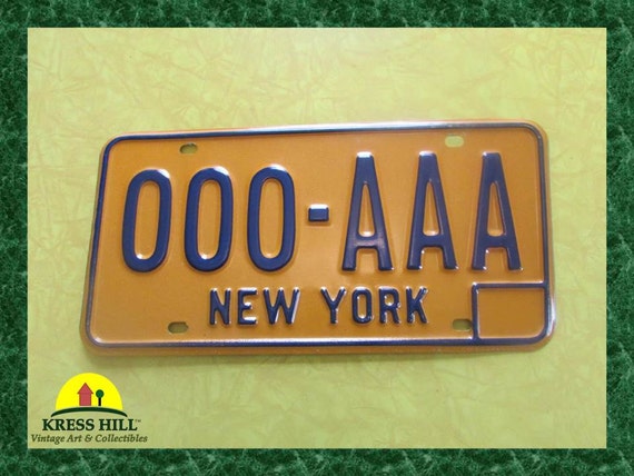 sample plate new york license 1981 New Plate, York License Items similar Sample to